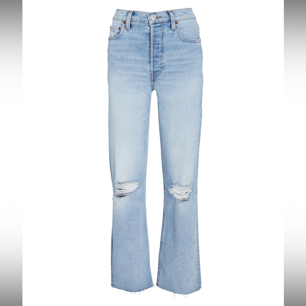 Re/done 70s High Rise Stove Pipe Jeans 27